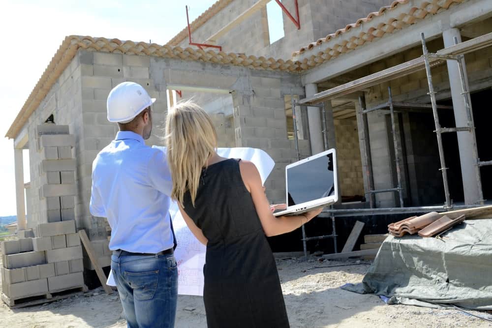 looking through home under construction